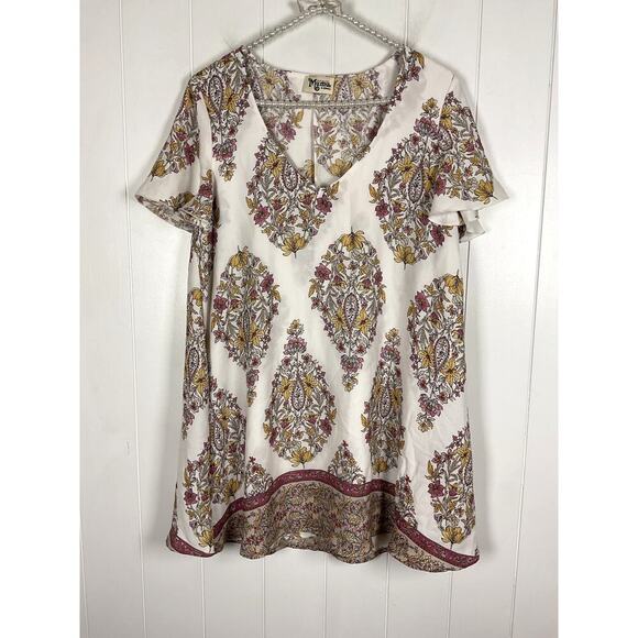 Show Me Your Mumu Kylie Mini Dress in Flower Shower Size XS Boho Lined - Picture 1 of 9